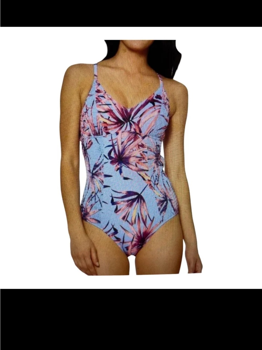 Jessica Simpson Palmy Days Cami One Piece Swimsuit Size Small New